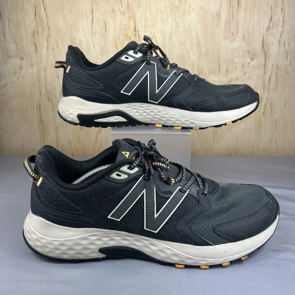 New Balance 410 v7 Trail Running Shoes Men's Size 14D Gray MT410LG7 Used